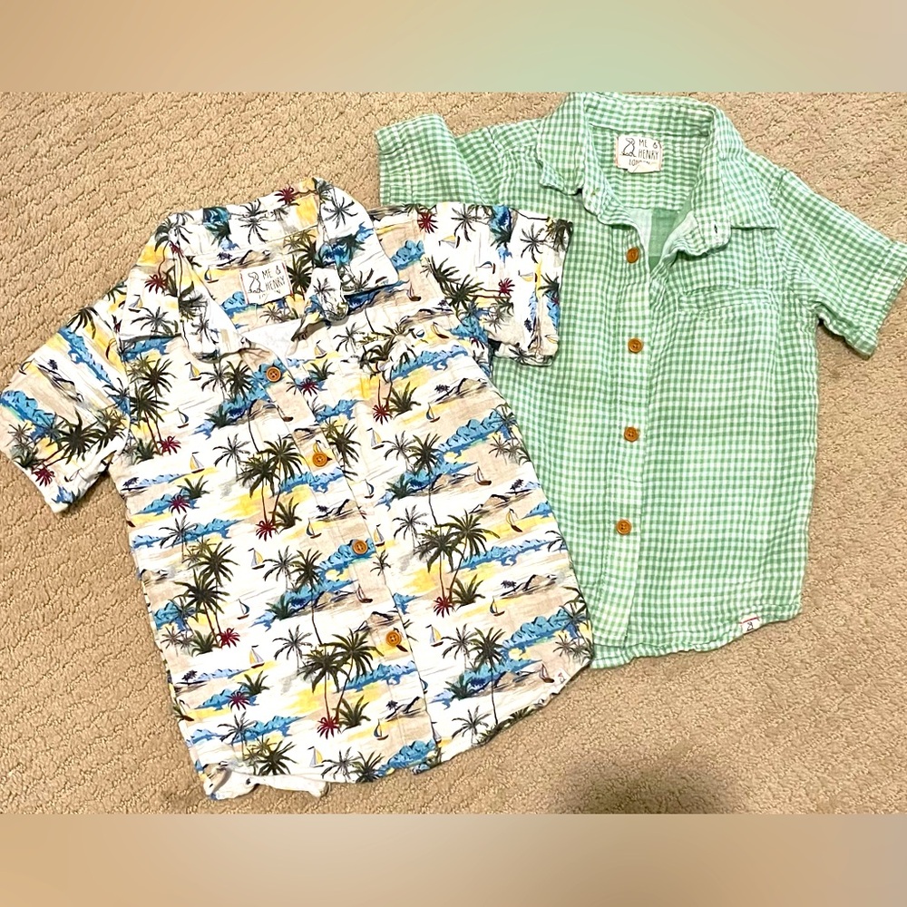 Me & Henry boys’ 5-6Y collared shirts